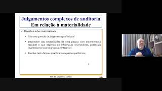 Julgamentos complexos de auditoria em relação à materialidade [upl. by Naitirb761]