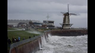 Vlissingen Storm Februari 2020 [upl. by Telfore757]