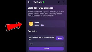 Scale Your UGC Business  Tapswap Code [upl. by Lew239]