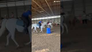 Bottle drill foryou horse lesson dazzle showprep😉 horsesaremylife mountedgames [upl. by Ahcurb949]