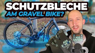 Schutzbleche am Gravel Bike  Halten ASS SAVERS trocken bei Regen [upl. by Airogerg380]