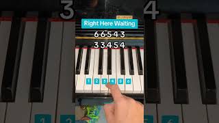 Right Here Waiting ✨ pianotutorial piano [upl. by Arias702]