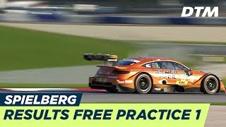 Results amp Highlights Free Practice 1  DTM Spielberg 2018 [upl. by Orabla]