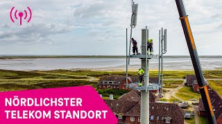 Auf Sylt baut die Telekom den nördlichsten Mobilfunkmast Deutschlands [upl. by Rotman232]