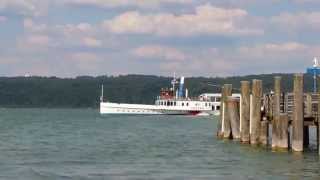 Schaufelraddampfer quotDiessenquot Ammersee  Paddle Steamer HD [upl. by Enahsed166]