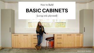 How to Build Basic CabinetsUsing ONLY PLYWOOD [upl. by Zendah806]