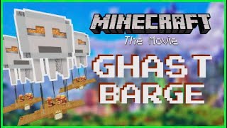 The MINECRAFT Movie  Piglin Ghast Barge Minecraft Movie Tutorial [upl. by Rowan]