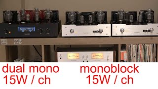 monoblock vs dual mono 300B parallel SE amp demo  FLUXION GX2300A amp F2400 vacuum tube amplifier [upl. by Asoramla]