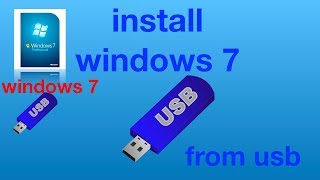 how to install windows 7 from usb Hindi [upl. by Karole]