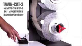 Labelmate TWINCAT3 heavy duty label rewinder by Label Power [upl. by Akirea]