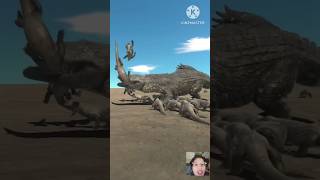 Komodo dragon vs crocodile tiger dinasours animals gorilla zebra funny shorts [upl. by Christoph]