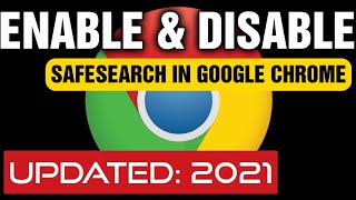 How to turn Google safe search on and off  Updated July 2021 [upl. by Oicneserc690]