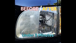 “Restore Headlights in Just 3 Minutes  Quick DIY Guide DIY AutoRepair HeadlightRestoration” [upl. by Minnie]