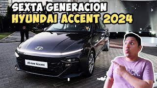 Hyundai Accent 2024  Sexta generación del Hyundai Accent 2024  Más grande y cambios en diseño [upl. by Sirrah]