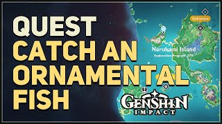 Catch an Ornamental Fish in the Stormbearer Mountains Genshin Impact [upl. by Aalst]