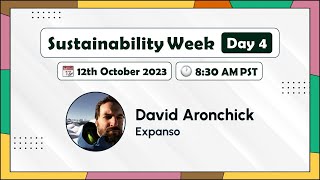 Sustainability week Day 4  David AronchickExpanso [upl. by Blain]