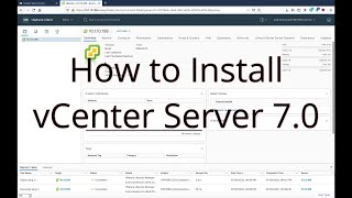 How to Install VMware vSphere vCenter Server Appliance 70  VMware VCSA 7 Install Process [upl. by Worsham470]