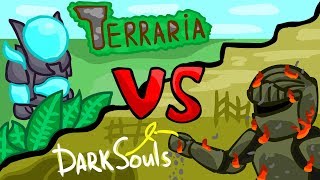 Terraria vs DarkSouls Battle Animation [upl. by Roehm]