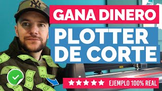 🔥 CÓMO GANAR DINERO con un PLOTTER de Corte  EJEMPLO 100 REAL Inversión Mínima [upl. by Nnylekoorb]