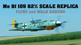 Messerschmitt Bf 109 82 SCALE REPLICA  FLYBY and WALK AROUND  VOLUME ON  4K [upl. by Devinna]