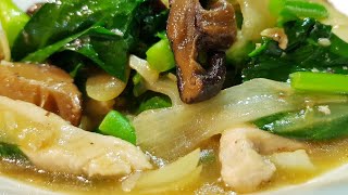 StirFry Chicken With Shiitake Mushrooms amp Vegetable [upl. by Ellinet]