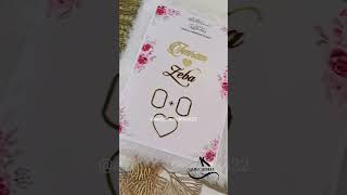 White fur Nikah nama Booklet booklet shorts [upl. by Llirpa]