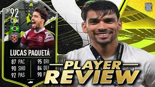 OMG😱 UPGRADED 92 SHOWDOWN PLUS PAQUETA SBC PLAYER REVIEW  TOTS  FIFA 23 Ultimate Team [upl. by Nnagrom555]