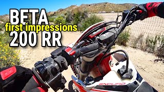 Beta 200 RR — Test Ride amp First Impressions and FAIL 2019 [upl. by Kosaka]