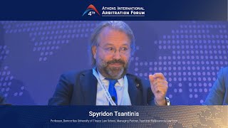 4th Athens International Arbitration Forum  Spyridon Tsantinis [upl. by Suixela]