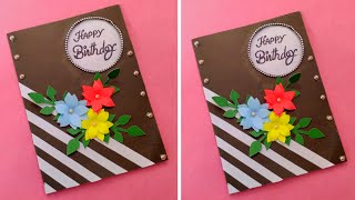 Handmade Birthday Greeting Card Ideas  Birthday Card Design Happy Birthday Card [upl. by Nybor56]