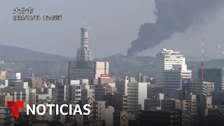 Difunden imágenes del terremoto de magnitud 71 en Japón  Noticias Telemundo [upl. by Eadie]