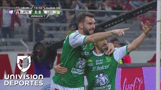 ¡A lo grande Boselli anota el primero para León [upl. by Ecirual642]