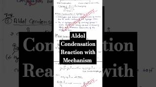 Aldol condensation reaction Class12th Handwritten Notes📚chemistry shorts viralvideo neet jee [upl. by Nwahsav207]