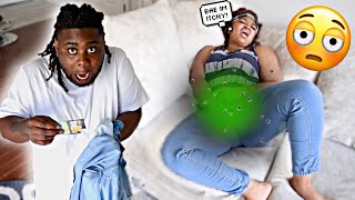 PUTTING ITCHY POWDER IN MY GIRLFRIEND’S PANTS TO GET HER REACTION 🤯SHE FREAKED [upl. by Atauqal]