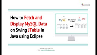 86 How to Fetch and Display MySQL Data on Swing JTable in Java using Eclipse [upl. by Iney]