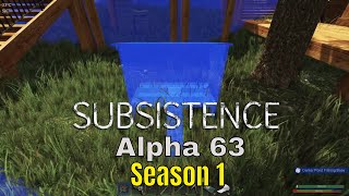 Subsistence Alpha 63 Season 1 Center Pond Base Building [upl. by Madriene]