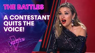 Coaches Major Shock as Contestant Quits The Voice  The Battles  The Voice Australia [upl. by Charis]