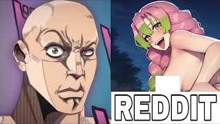 Anime VS Reddit The rock reaction meme [upl. by Getraer464]