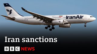 UK halts all Iran flights as allies step up sanctions  BBC News [upl. by Ynaiffit]