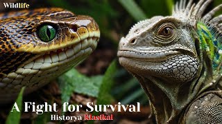 Snake vs Iguana An Epic Fight for Survival Historyaklasikal [upl. by Aredna115]