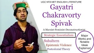 Gayatri Chakravorty Spivak  Strategic Essentialism  Subaltern Epistemic Violence Works and Ideas [upl. by Anyd]