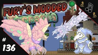 Furys Modded Terraria  136  Beats Bosses and Burgers [upl. by Nwatna]