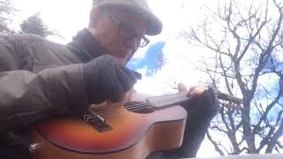 Way Up In The Woods drone blues on guitalele [upl. by Kellen]