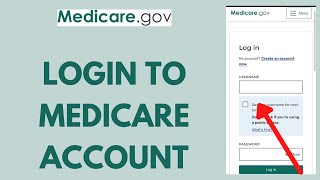 Medicare Login  How to Sign in to MedicareGov Account 2023 [upl. by Grazia]