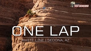 DONT LOOK DOWN  Mountain Biking on the Edge White Line Sedona Arizona [upl. by Relyuhcs]