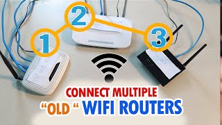 How to connect multiple WiFi routers and Expand WiFi signal Step by step [upl. by Thorncombe]