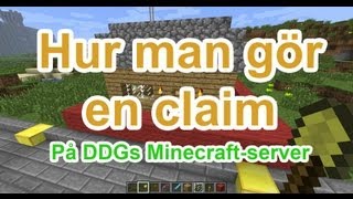 Hur man gör en claim på DDGs Minecraftserver [upl. by Yllet]