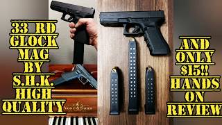 SHK 33 round Glock 17 9mm mag review only 15 [upl. by John955]