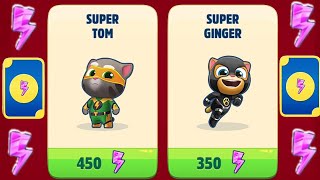 Talking Tom Gold Run FANTASTIC FORCES event Super Tom vs Super Ginger vs Raccoon amp Lucky Card [upl. by Eisenstark]