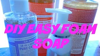 DIY Easy Foam Soap with Dr Bronners Castile Soap [upl. by Julis]